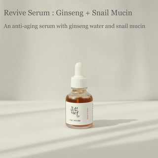 Belleza De Joseon | Suero Reparador: Ginseng + Mucina De Caracol | 30 Ml (1 Onza Líquida) | Cuidado De La Piel Coreano | Para Todos Los Tipos De Piel.