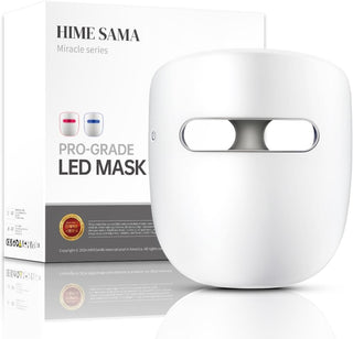 Mascara Led Facial Profesional, Roja + Infrarrojo Y Azul Mascarilla Facial Led Antienvejecimiento Y Antiarrugas Rejuvenecimiento, Inalámbrica Mascara Facial Led Miracle STAR RB-009
