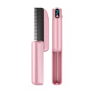 Negative Ion Hair Straightener Styling Comb Electric Hair Brush With