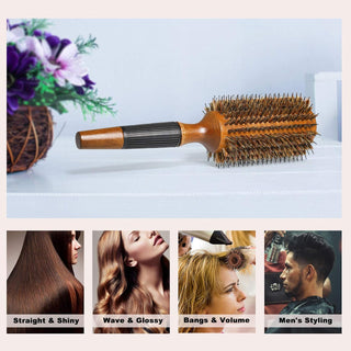 BESTOOL Cepillo De Pelo Con Cerdas De Jabalí Y Nailon Para Peinar, Secar, Rizar, Agregar Volumen Y Brillo (2.8 Inch)