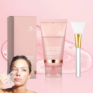 Mascarilla De Colágeno, Mascarilla Facial De Colágeno Para Envolver Durante La Noche, Collagen Night Wrapping Mask, Mascarilla De Noche De Colágeno (1 Piezas)