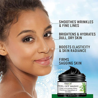 Blackhead Remover Mask, Peel off Máscara,Mascarilla Exfoliante, Mascarilla Negra, Deep Cleansing Mascarilla Exfoliante Limpiadora Contra Puntos Negros Y Acné Para, Mascarillas Hidratantes