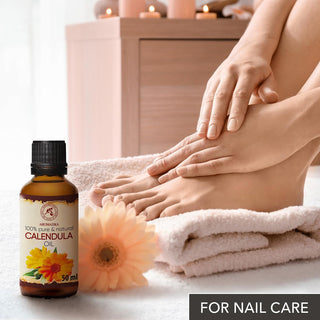Aceite De Caléndula 50Ml - Calendula Officinalis - 100% Puro Y Natural - Aceite Base - Cuidado Intensivo - Ideal Para El Rostro - Cabello - Masajes - Para La Belleza Del Cuerpo - Cuidado De La Piel