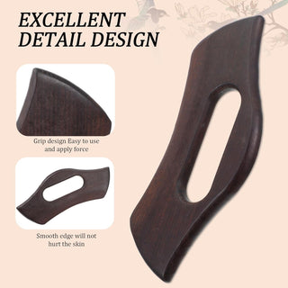 Masaje De Madera De Haya, En Forma De Gua Sha Cuerpo De Madera Raspado Masaje Rascador De Masaje Linfático Drenaje Linfático Masajeador Para Cara, Cuello, Cuerpos Gua Sha Madera Eliminación De