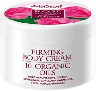 Biofresh Rose of Bulgaria Crema Corporal Reafirmante, 10 Aceites Orgánicos Con Agua De Rosas, 300 Ml