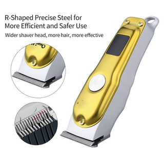 Digital Electric Hair Clippers Portable Hair Trimmer R-Blade Styling