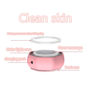 Electric Facial Cleansing Brush EMS LED Phototherapy Skin Tightening