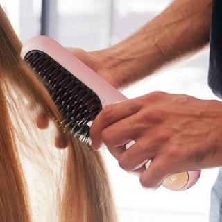 Heating Smoothing Brush Styling Straightening Smoothing Comb Hair