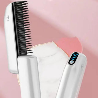 Negative Ion Hair Straightener Styling Comb Electric Hair Brush With