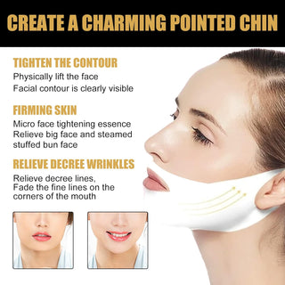 5PCS Mascarilla V-Shape, Mascarilla Facial Lifting, Mascarilla Lifting Facial V-Shape, Hidratante Y Humectante, Menos Arrugas, Facial Mask1