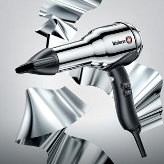 Valera, Swiss Steel Master Light, Secador De Pelo Profesional En Acero Cromado, Secador Ligero Con Motor Potente, 3 Niveles De Temperatura, Ionizador, 2100 W, Swiss Made
